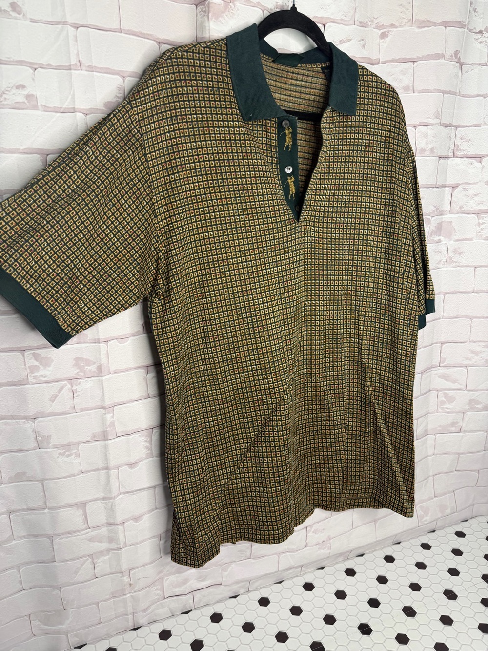 Vintage Bobby Jones Knit Polo Shirt Made in Italy Size Lg Old Money Golf Style
